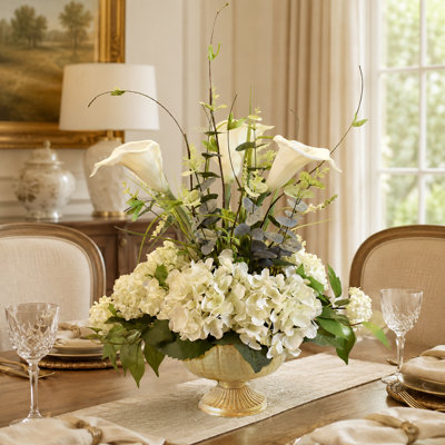 Calla Faux Silk Arrangement in Vase