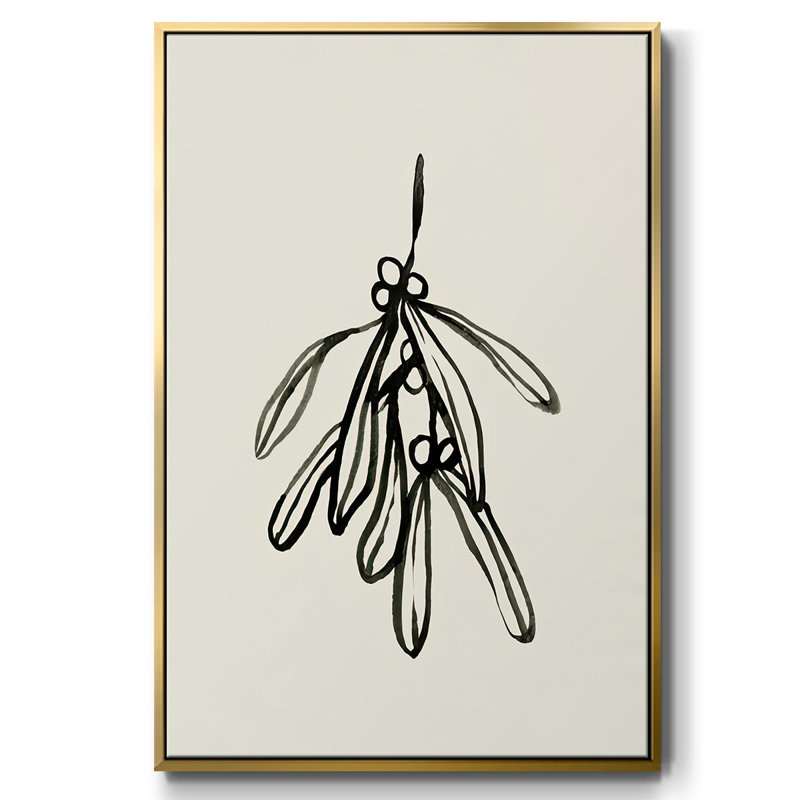 «Mistletoe S croquis II», reproduction sur toile, H 41 po x l 27 po x P 1,5 po, Or
