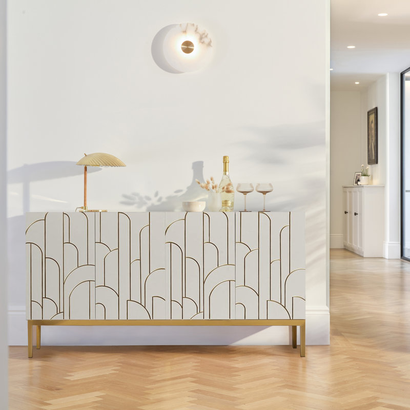 Heathfield Sideboard, 77 cm H x 150 cm W x 40 cm D, Snow White