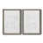 Toile avec cadre gris