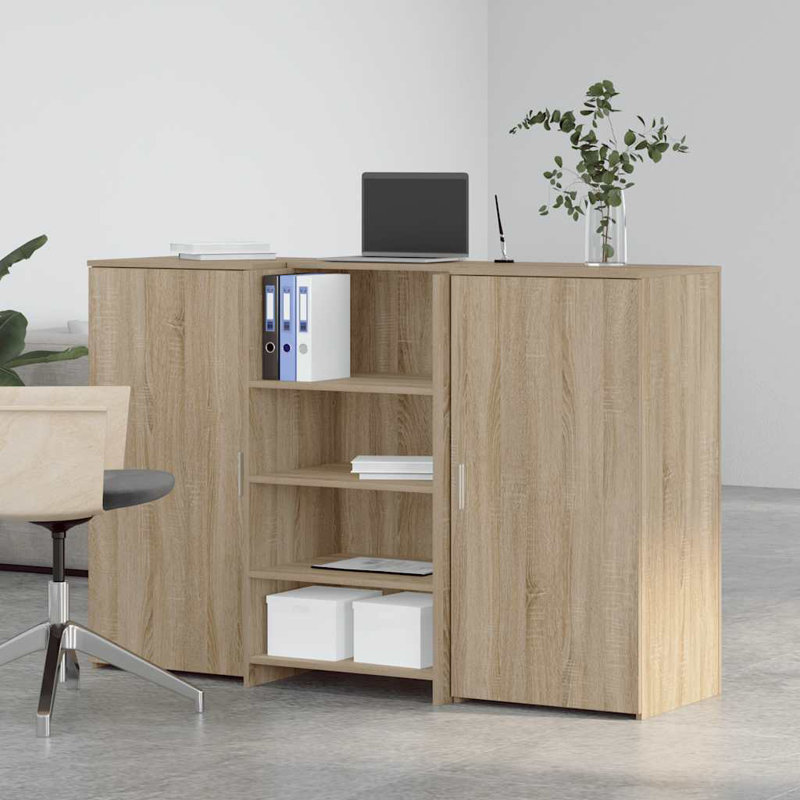 Camariah Standing Desk, Sonoma Oak, 103.5cm H x 155cm W x 50cm D