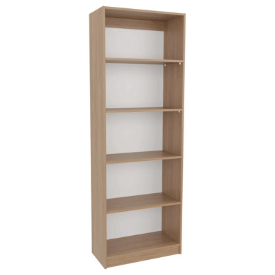 Bookcase Xs, 4 Shelves, Macadamia/White Manufactured Wood