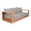 Canapé d'extérieur Tulum en teck de 87 po de largeur avec coussins-86504300