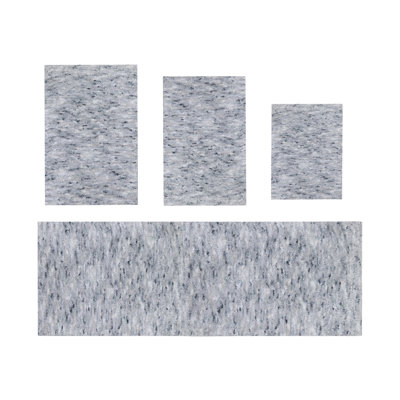 Ensemble de tapis de bain en microfibre 100% polyester Cloud Comfort, absorbant l'eau et  doux - ensemble de 4 pièces