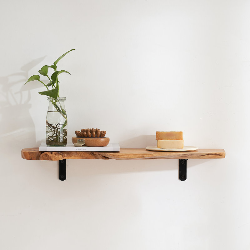 Irregular Wood Floating Shelf