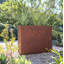 Jardinière rectangulaire en métal Corten Steel Series-22077081