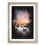 Moon Above The Beach Paint Splash - Picture Frame Graphic Art-56922897-56922898
