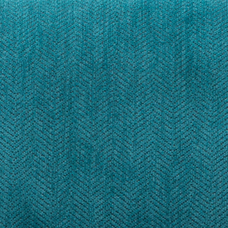 Fauteuil d'appoint sans accoudoirs avec coussin Pisano, Chenille bleu sarcelle