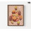 Reproduction de peinture orange, décoration de tranche de fruit encadrée, art mural agrume, décoration de cuisine moderne, décoration murale nourriture, demi-orange, art mural encadré