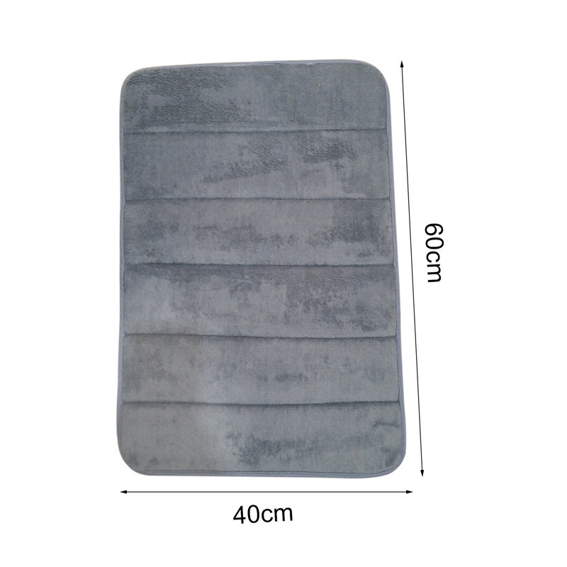 Floormat Thick Non-slip Memory Foam Toilet Floor Non-slip Rug Floormat for Spa, Coffee