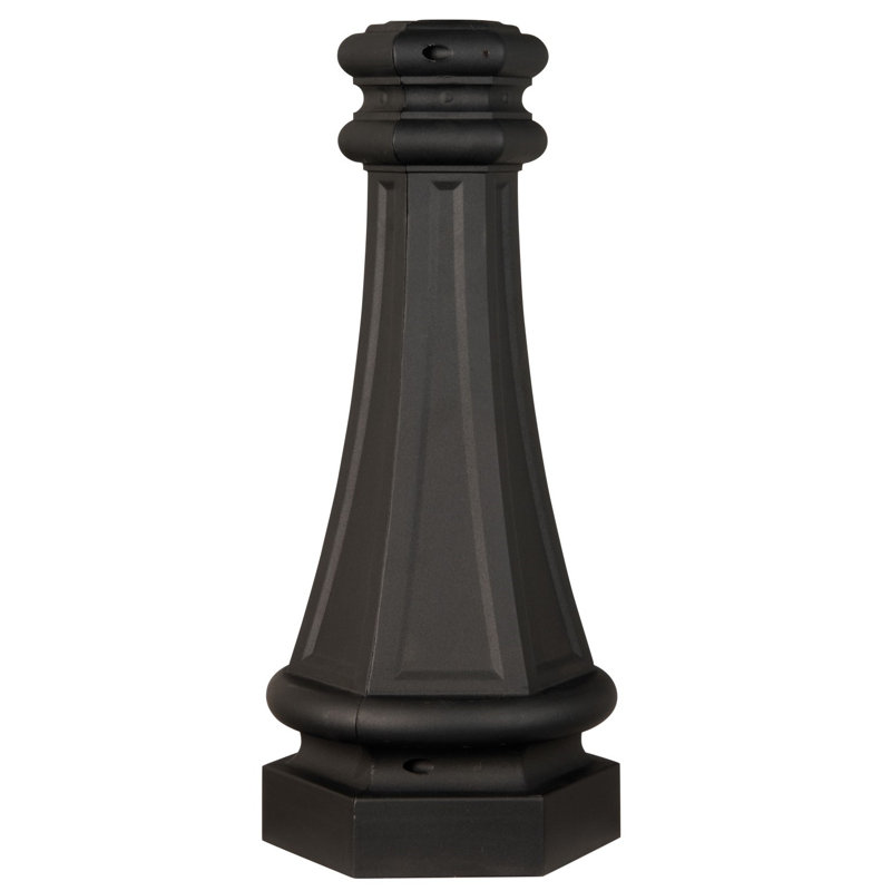 Decorative Post Base, Black