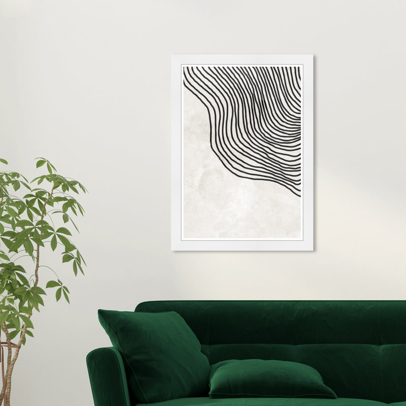 Flowing Tide, White Framed