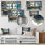 Salon d'art mural bleu et jaune-277424403-516571856