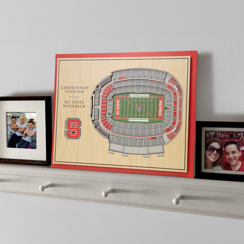 NC State Wolfpack 5-Layer StadiumViews 3D Wall Art
