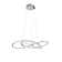 1 - Light Chrome LED Waggon Wheel Pendant