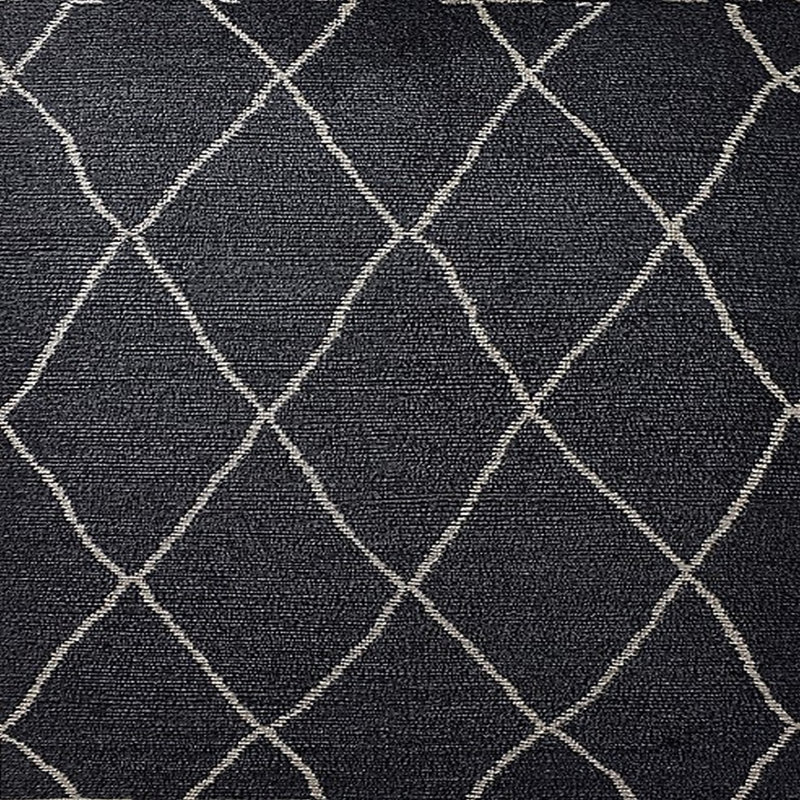Tapis géométrique beige / noir Botolph, Carré 5 pi