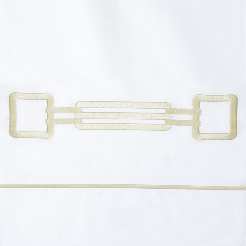 Retro Percale Flat Sheet, Ivory, Queen Flat Sheet