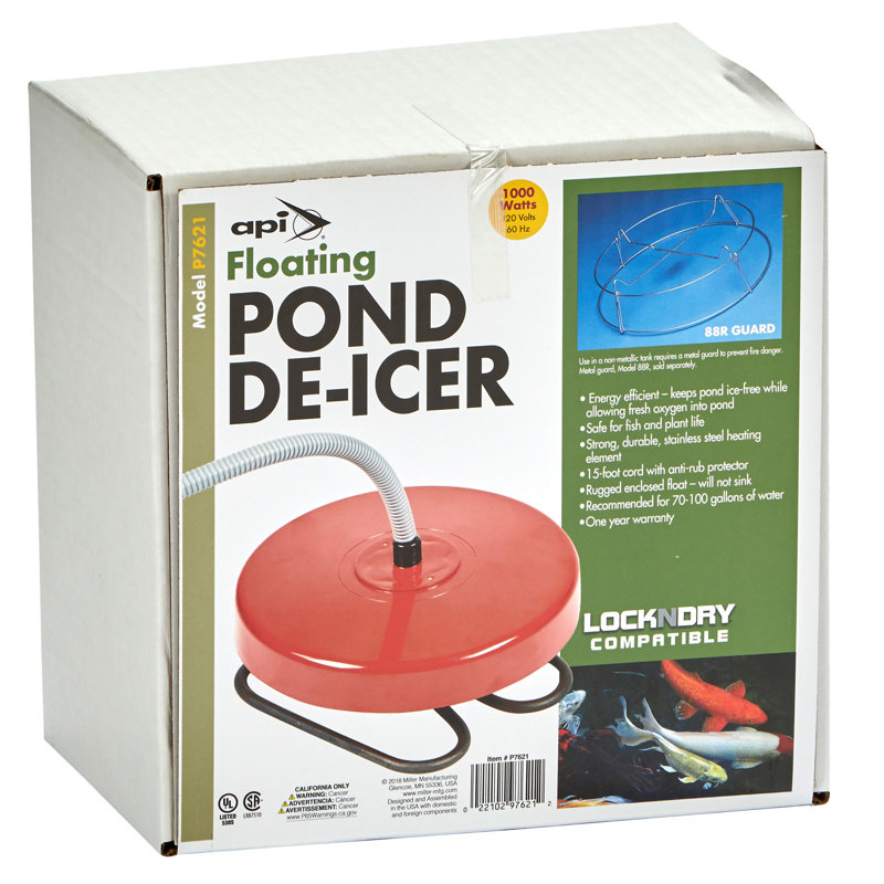 API 1000 Watt Red Floating Pond De-Icer Heater