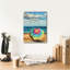  «Beach Umbrella 1» par Alonzo Saunders, art mural sur toile, 12 po x 16 po-1773741148