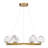 Yorkton 6-Light Chandelier in Warm Brass-309731414-306412229