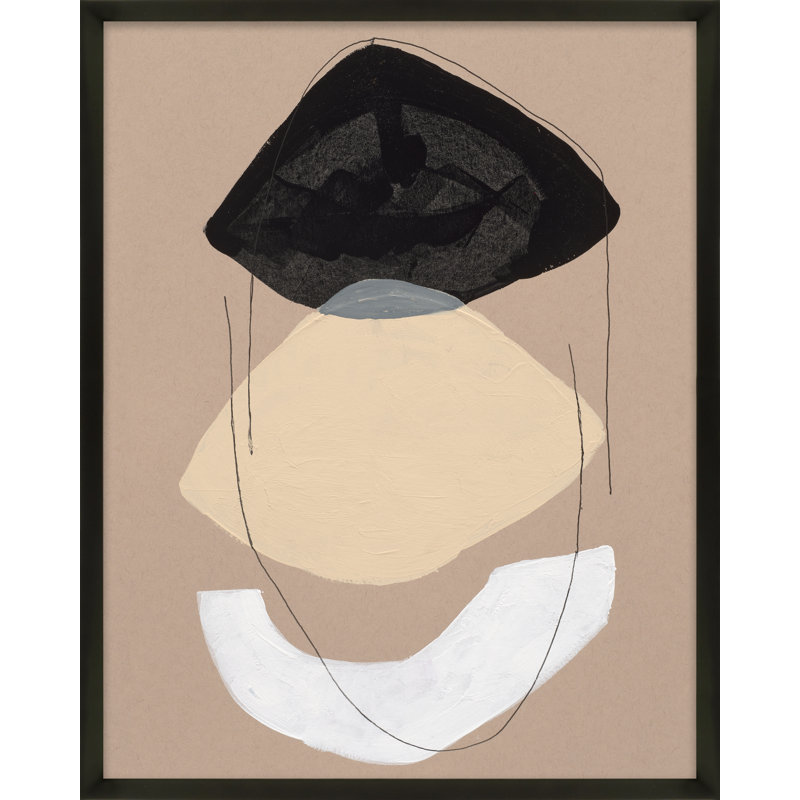 Brete Free Form 4 - Impression de cadre photo, Bois noir, H 25 po xl 20 po x P 1,25 po