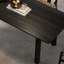 Sleek Modern Minimalist Solid Wood Dining Table Rectangular Solid Wood Top with Solid Wood Base Dining Table-99438859
