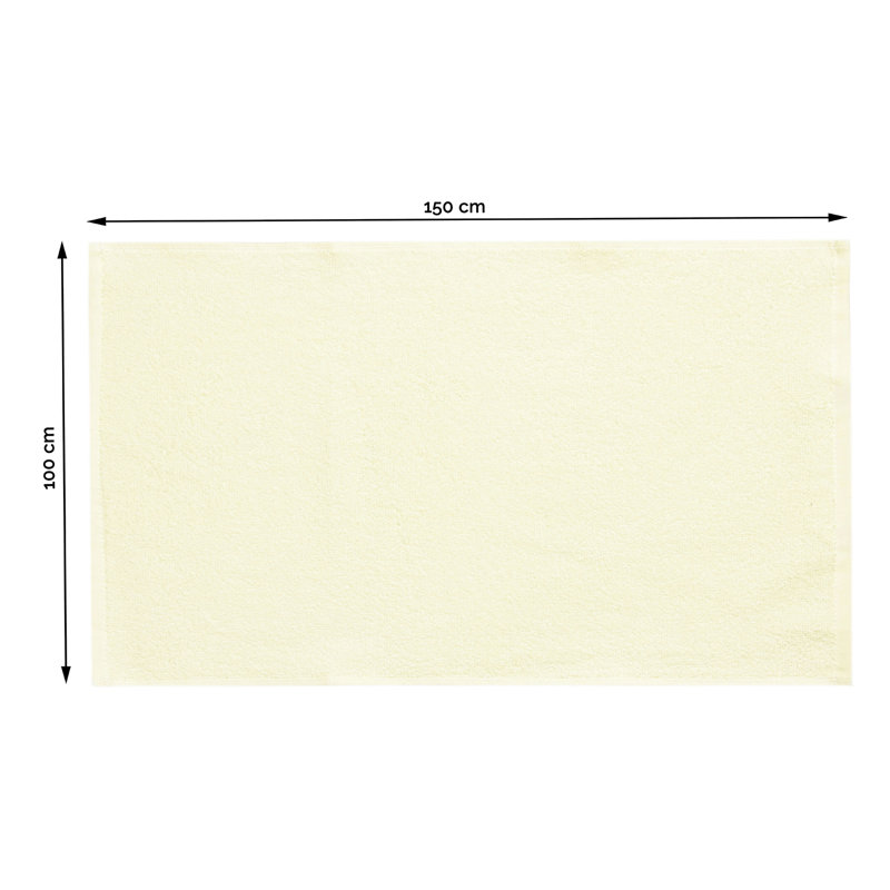 Midweight Bath Sheet, Cream