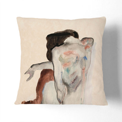 Portrait Of A Woman Vol.8 By Egon Schiele Square Throw Cushion