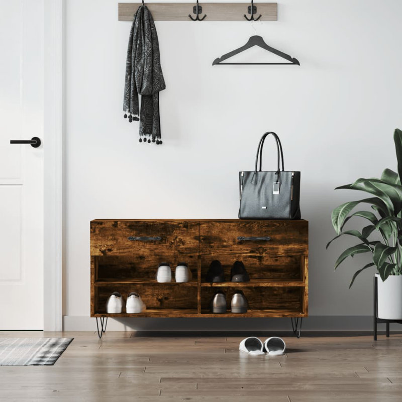Mikiso Storage Bench, Smoked Oak