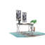 Bureau en MDF Madison / chrome Madison