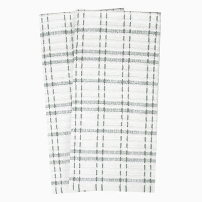 Cotton Plaid Waffle Tea Towel Kitchen Towel