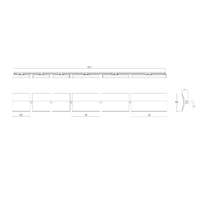 Turo Aluminium LED Flush Mounted Sconce, Satin White