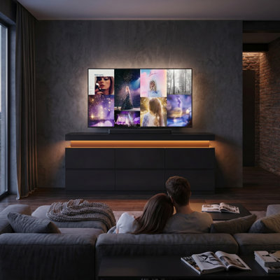 55'' Home Theater TV Stand With 6 Drawers & Power Outlets