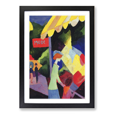 Fashion Window by August Macke - Picture Frame Painting
