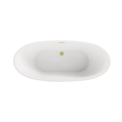 Labrusca 62'' x 28.3'' Soaking Fiberglass Bathtub