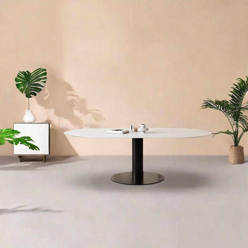 Takaiyah Oval Dining Table, 29.52"H x 70.86"L x 35.43"W