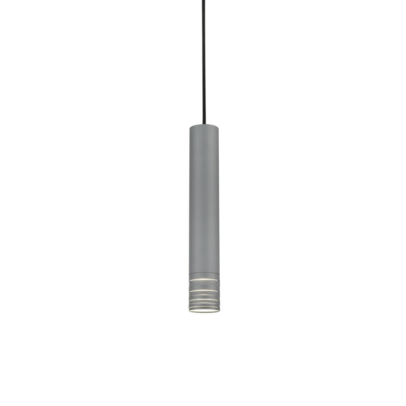 Milca 1 - Light Pendant, Gray, 14.625" H x 2.375" W x 2.375" D
