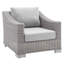 Fauteuil d'extérieur en rotin Conway-821940995