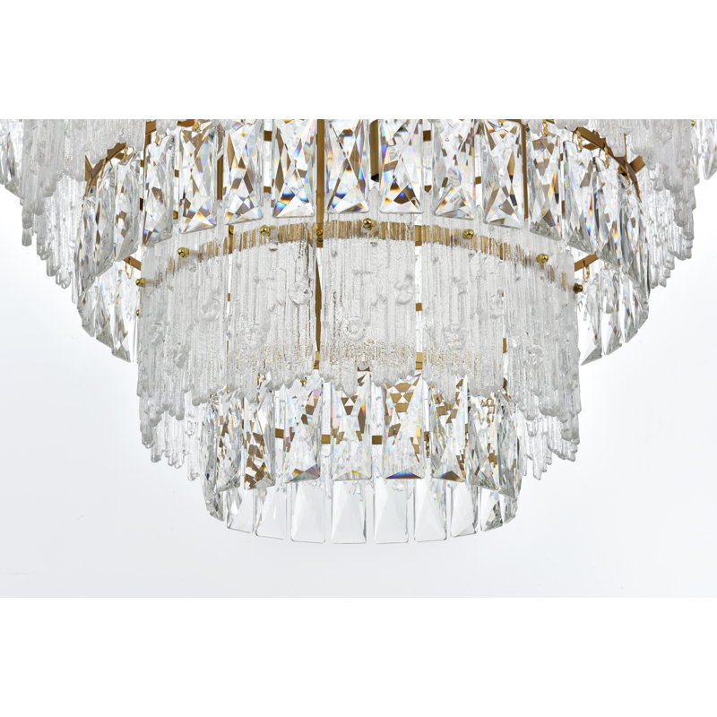 Lustre 36 pouces Emilia, Or satiné