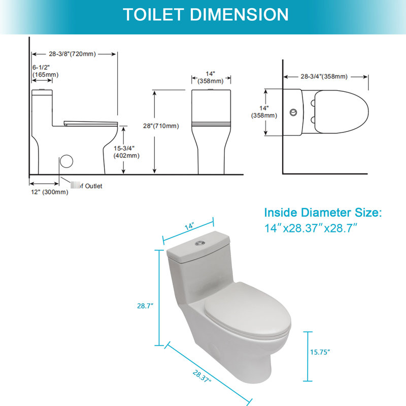 Toilette en céramique à double chasse avec technologie de conservation de l'eau et siège silencieux à fermeture en douceur allongée