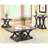 Rectangular Cappuccino Coffee Table With Functional Storage Shelf Brown Robust Form And Shelving Space