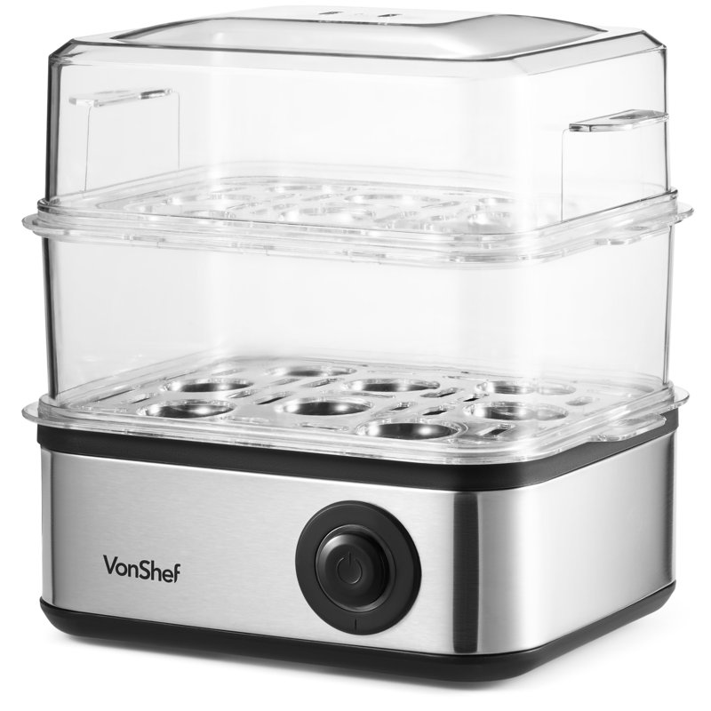 VonShef 3 in 1 Egg Boiler, Poacher and Omelette Maker Electric