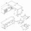 Bureau d'ordinateur en L