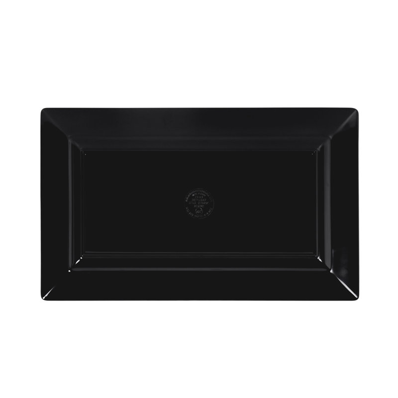 Plateau en mélamine Stratus, Noir, H 0,88 po x l 13,5 po x P 8,5 po