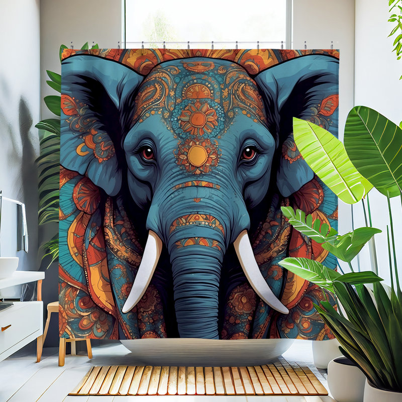 Rideau de douche Moni Elephant