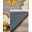 Tapis en coton à imprimé oriental jaune Girvin-1462329283