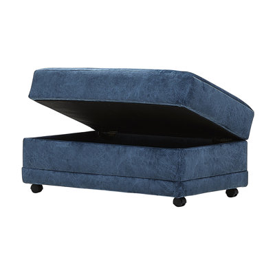 41" Upholstered Storage Ottoman With Casters - Wonderland Cadet