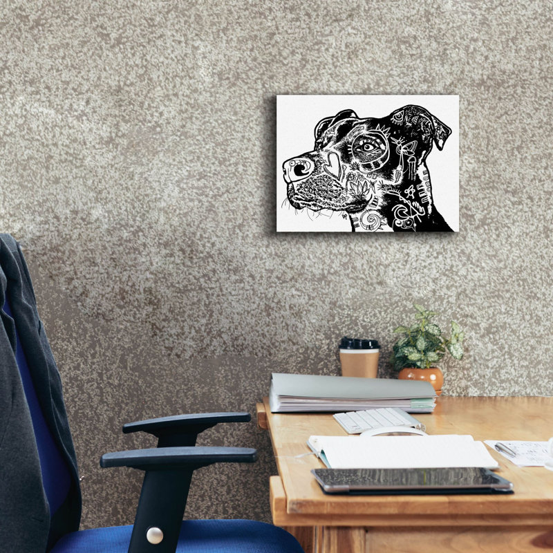 'Bird Dog Scratch' by Dean Russo Studios, Canvas Wall Art, 12" H x 16" W x 0.75" D