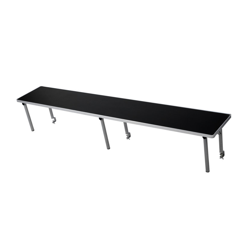 Plateau de table rectangulaire WFT, Noir, H 12 po x L 72 po x P 12 po