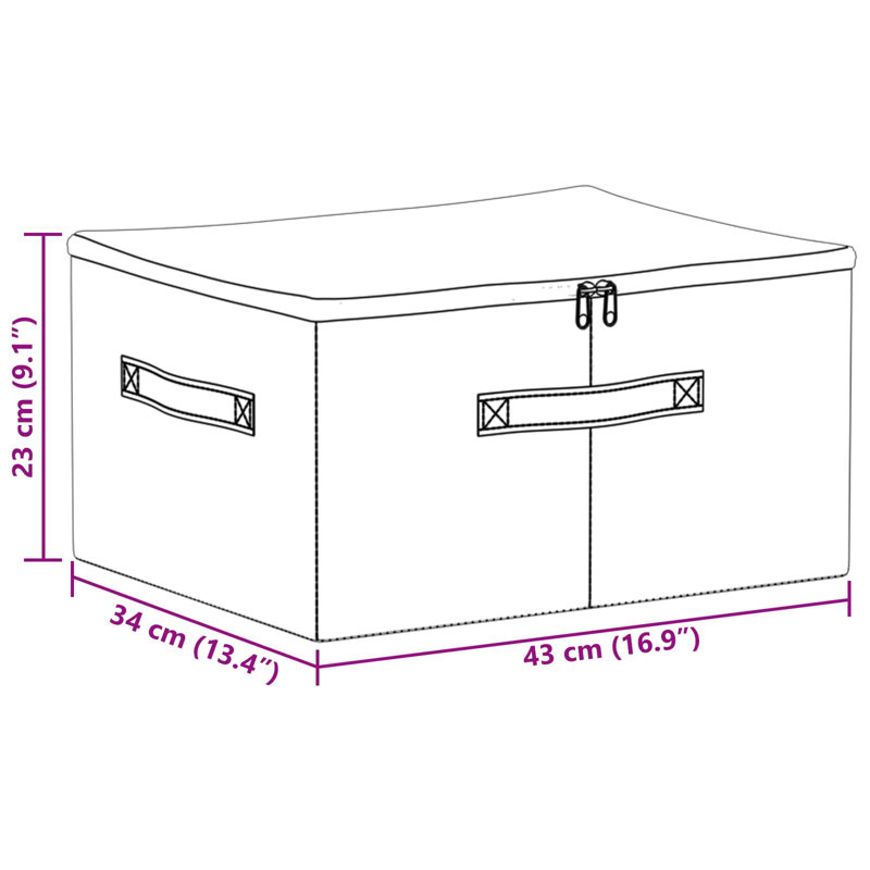Rebrilliant Box, Anthracite, 23cm H x 43cm W x 34cm D